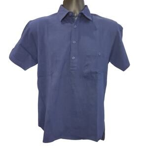 Gant Rugger Men's S Navy Blue Short Sleeve Dress Shirt